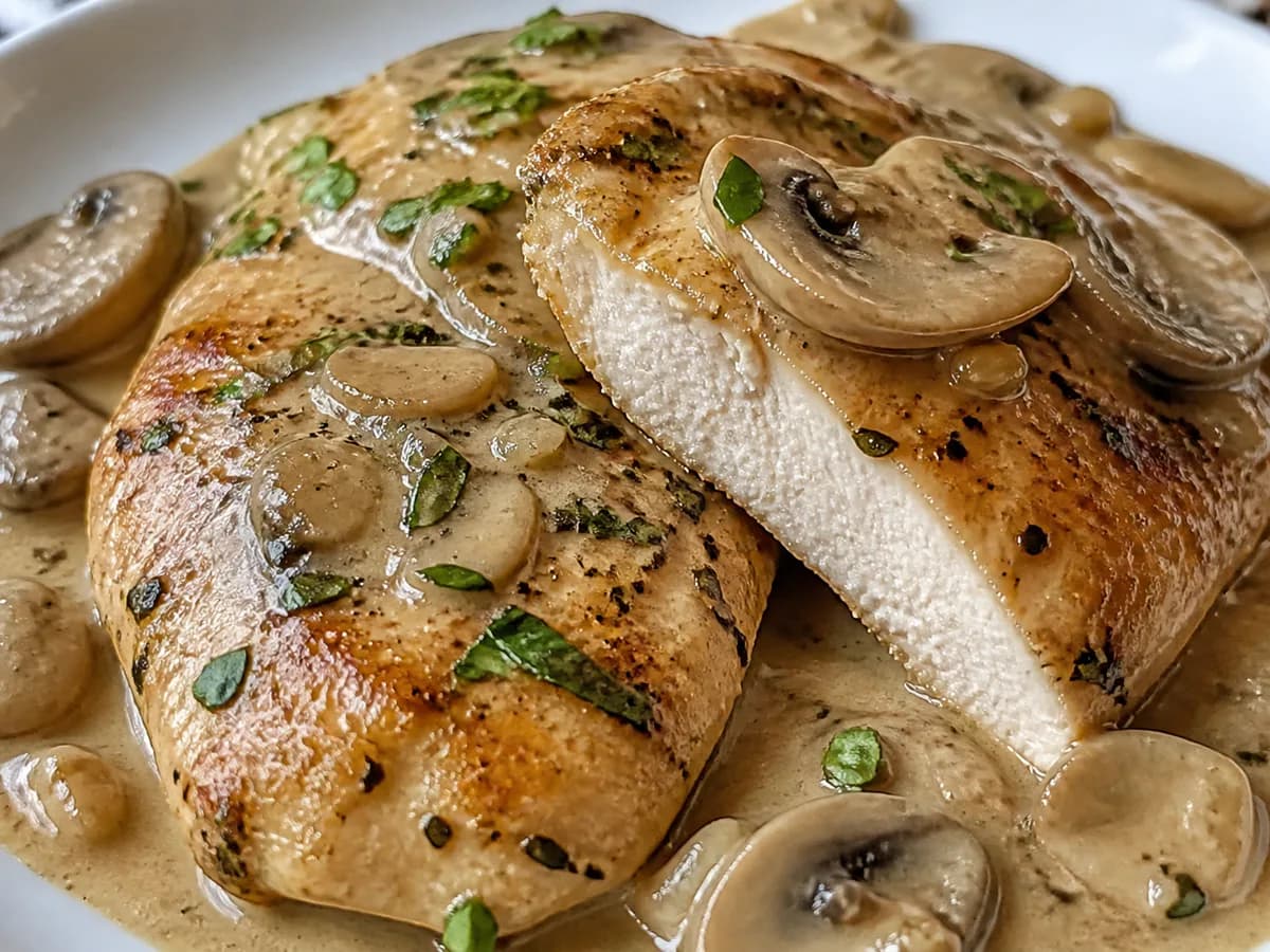 Pormenor de uma porção de Bifes de Frango em 30 Minutos