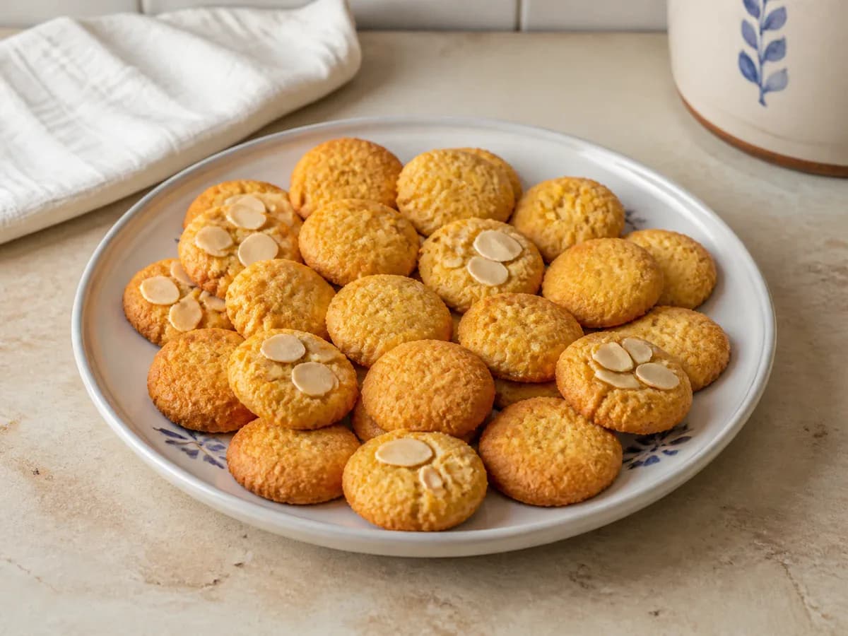 Biscoitos de Batata Doce com Amêndoa