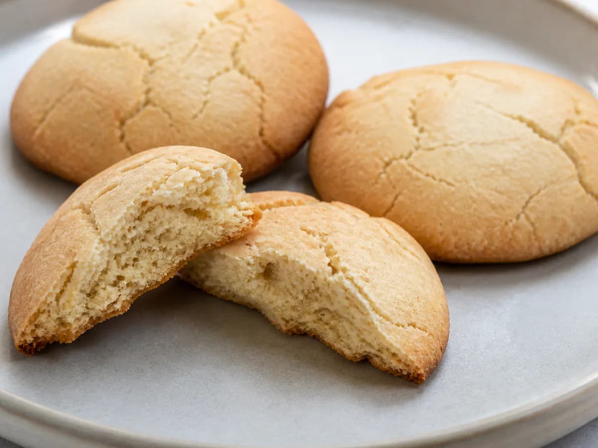 Pormenor de uma porção de Biscoitos de Aguardente