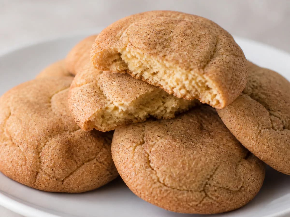 Pormenor de uma porção de Biscoitos de Canela