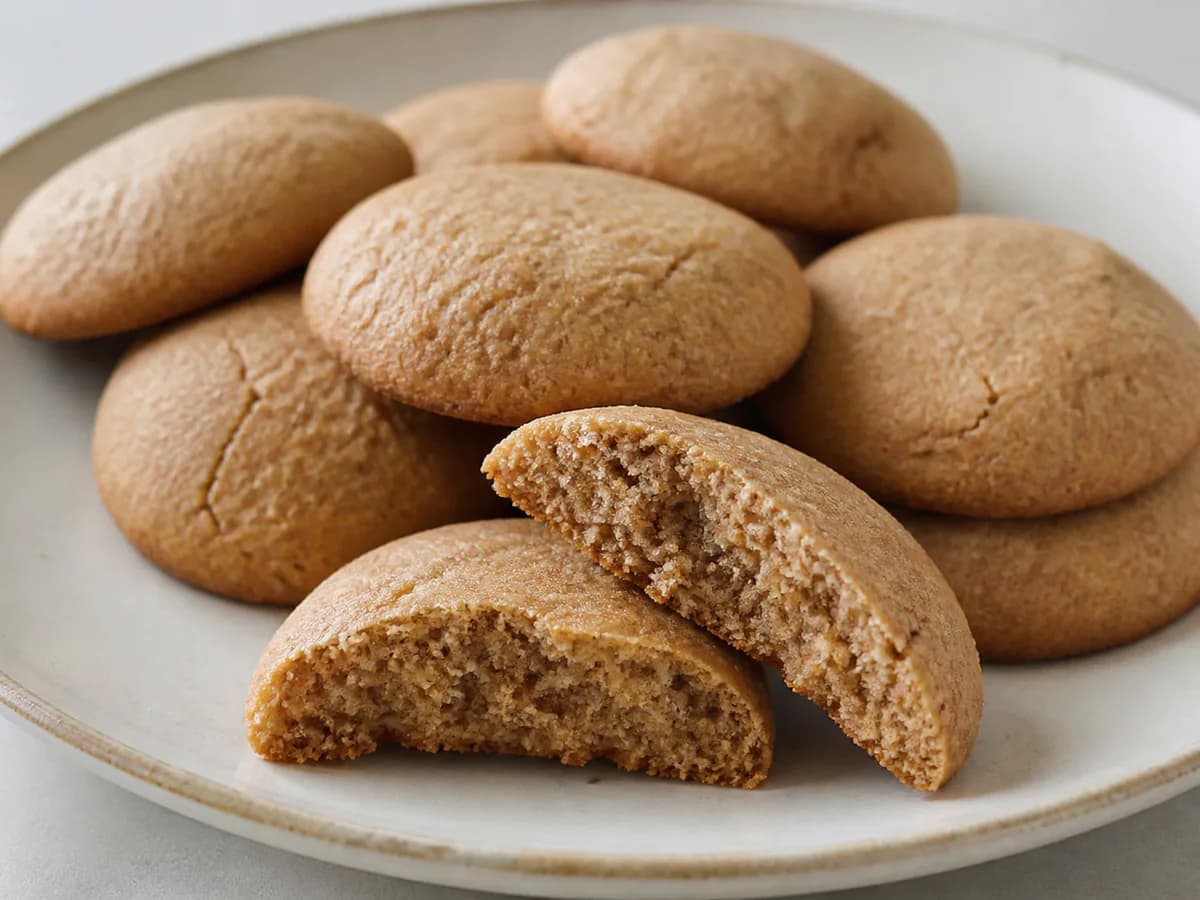 Pormenor de uma porção de Biscoitos de Castanha