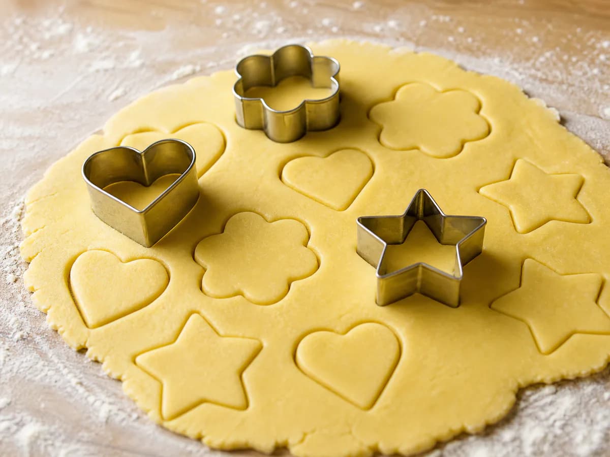 Preparação de Biscoitos de Limão à Antiga durante a confeção
