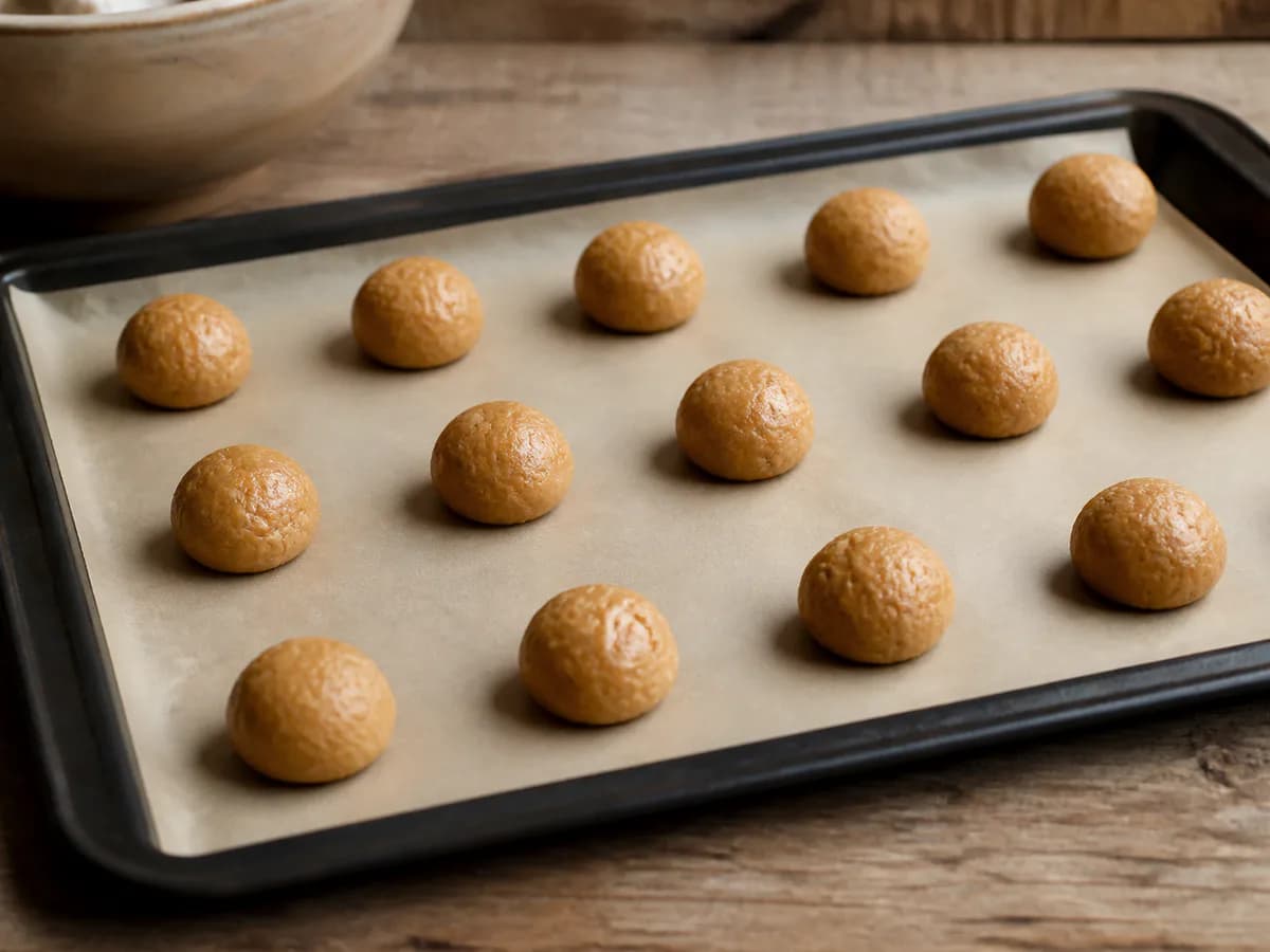 Preparação de Biscoitos de Mel, Canela e Erva-doce durante a confeção