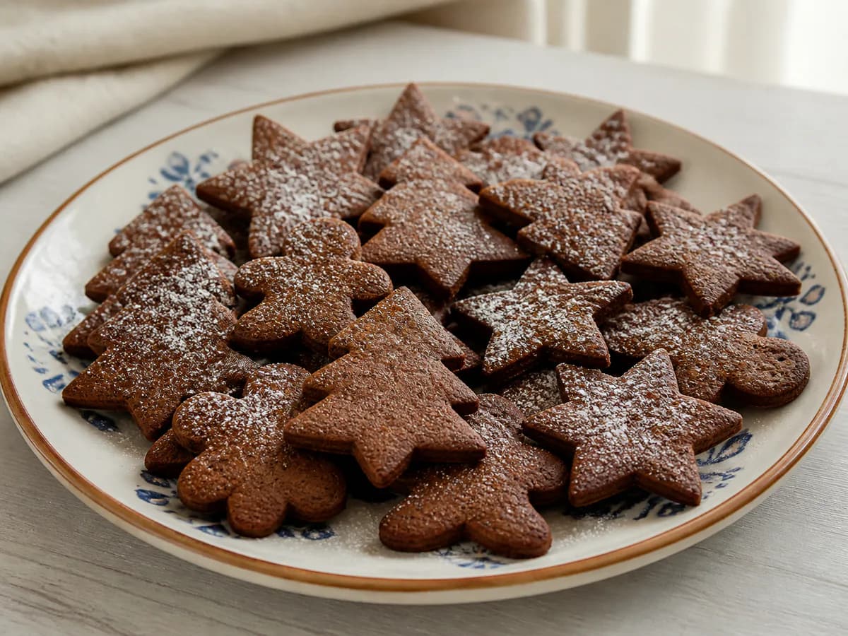 Bolachas de Natal de Nutella com Especiarias
