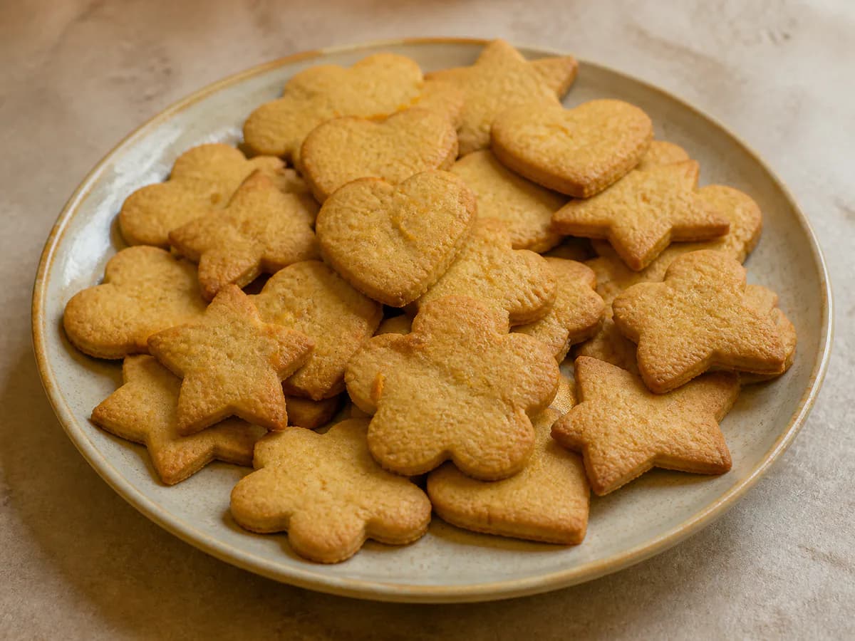 Bolachinhas de Gengibre, Canela e Tangerina (Bimby)