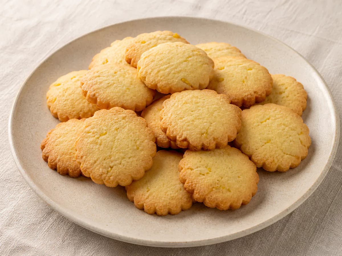 Bolachinhas Deliciosas de Manteiga e Limão