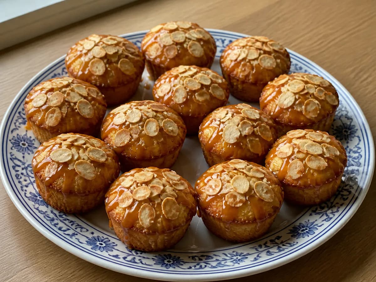 Bolinhos de Amêndoa e Caramelo