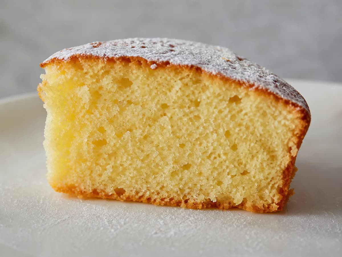 Pormenor de uma porção de Bolinhos de Iogurte Fofinhos