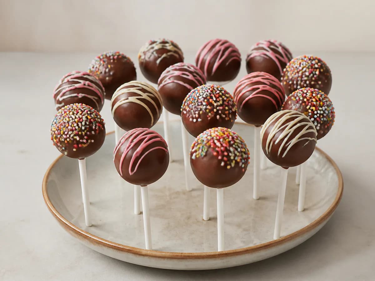 Bolinhos em Forma de Chupa Chupa (Cake Pops)