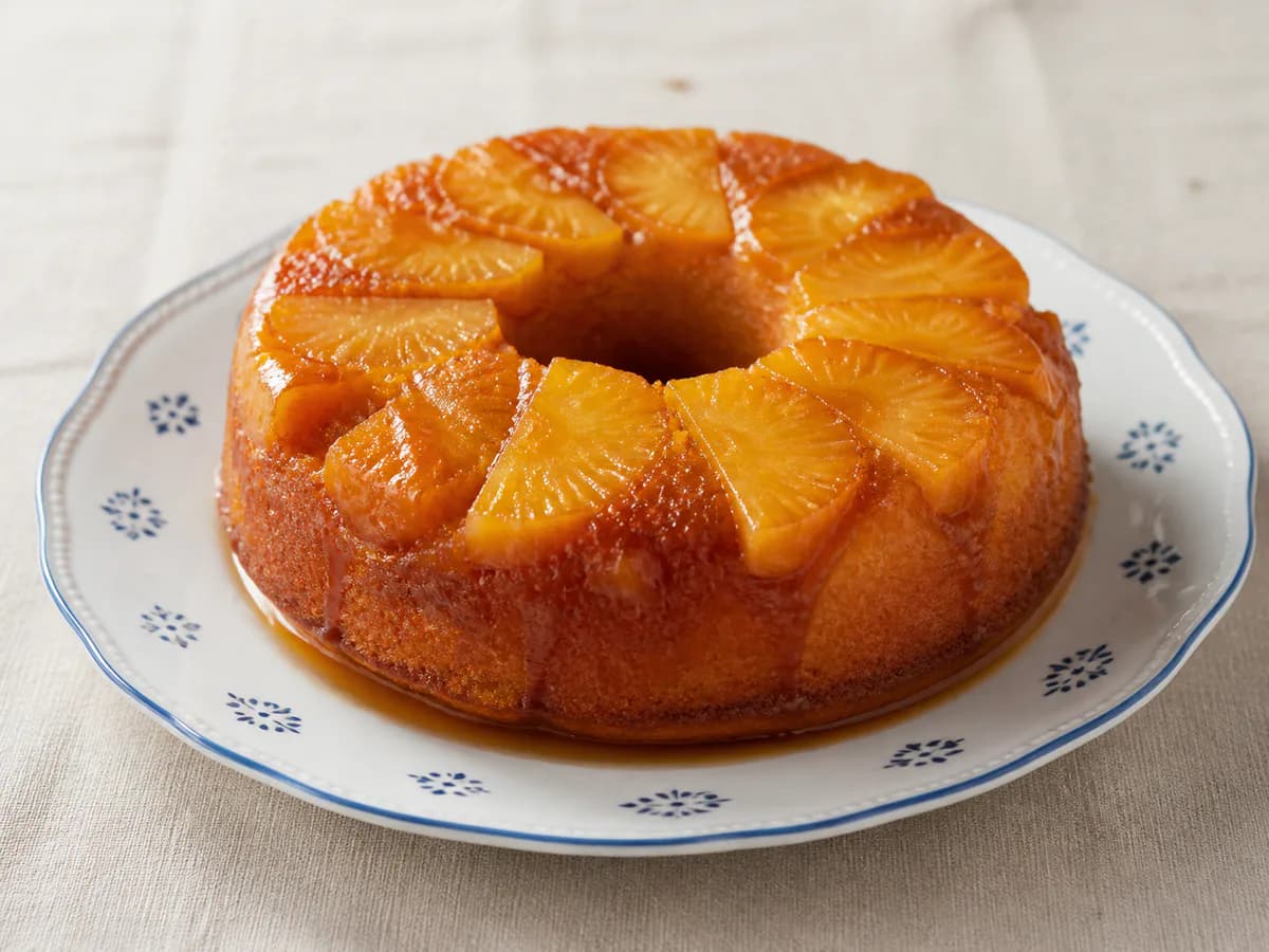 Bolo de Ananás com Caramelo