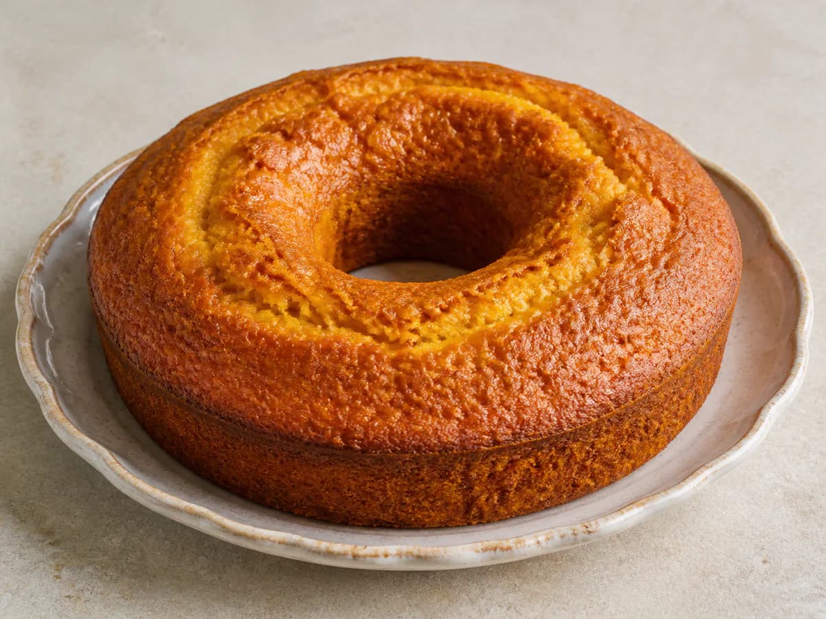 Bolo de Batata Doce e Laranja