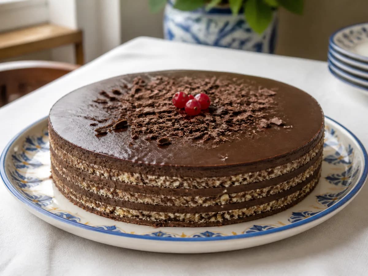 Bolo de Biscoitos e Chocolate