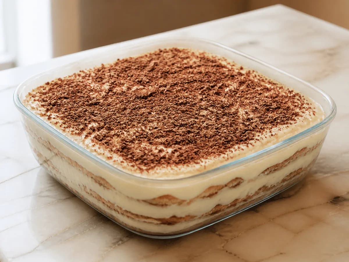 Bolo de Bolacha Cremoso com Natas