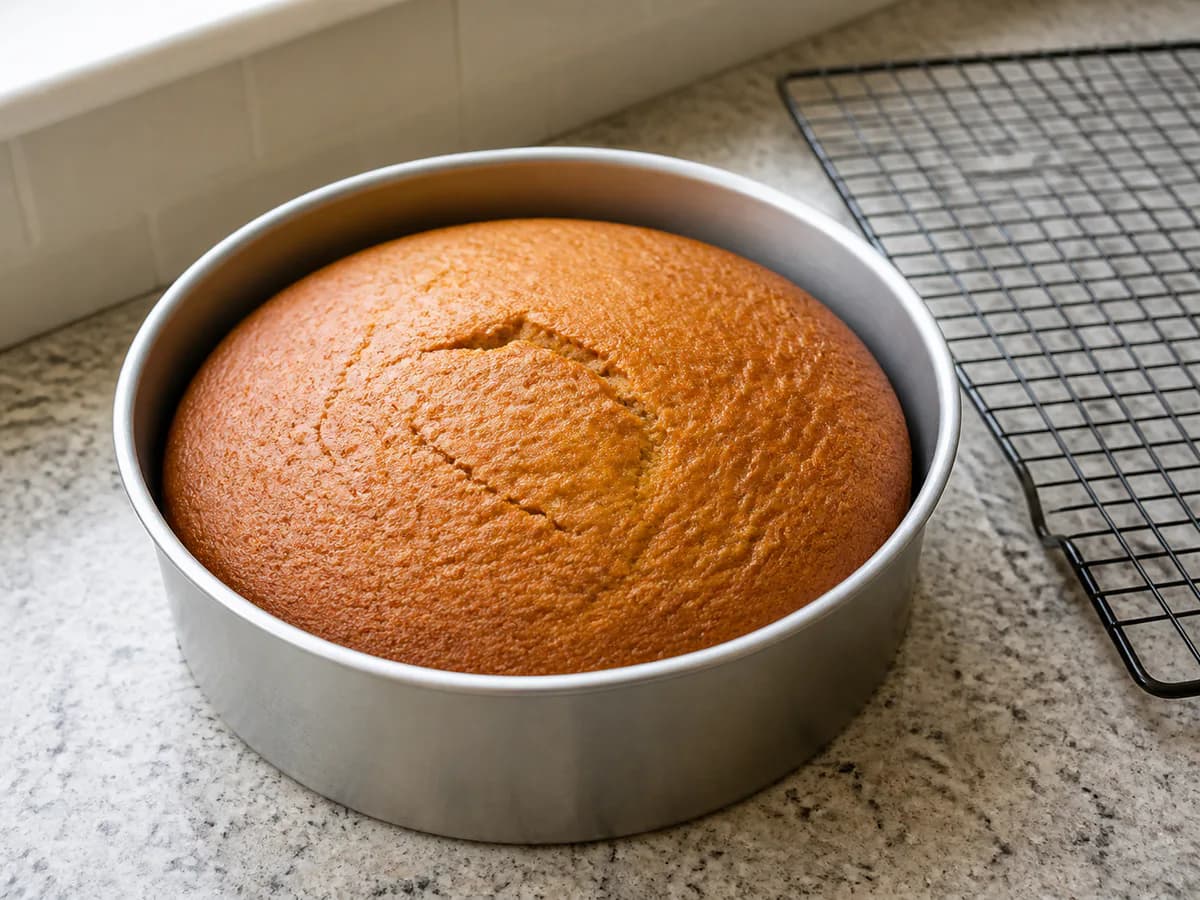 Preparação de Bolo de Cenoura com Cobertura de Caramelo e Amendoim durante a confeção