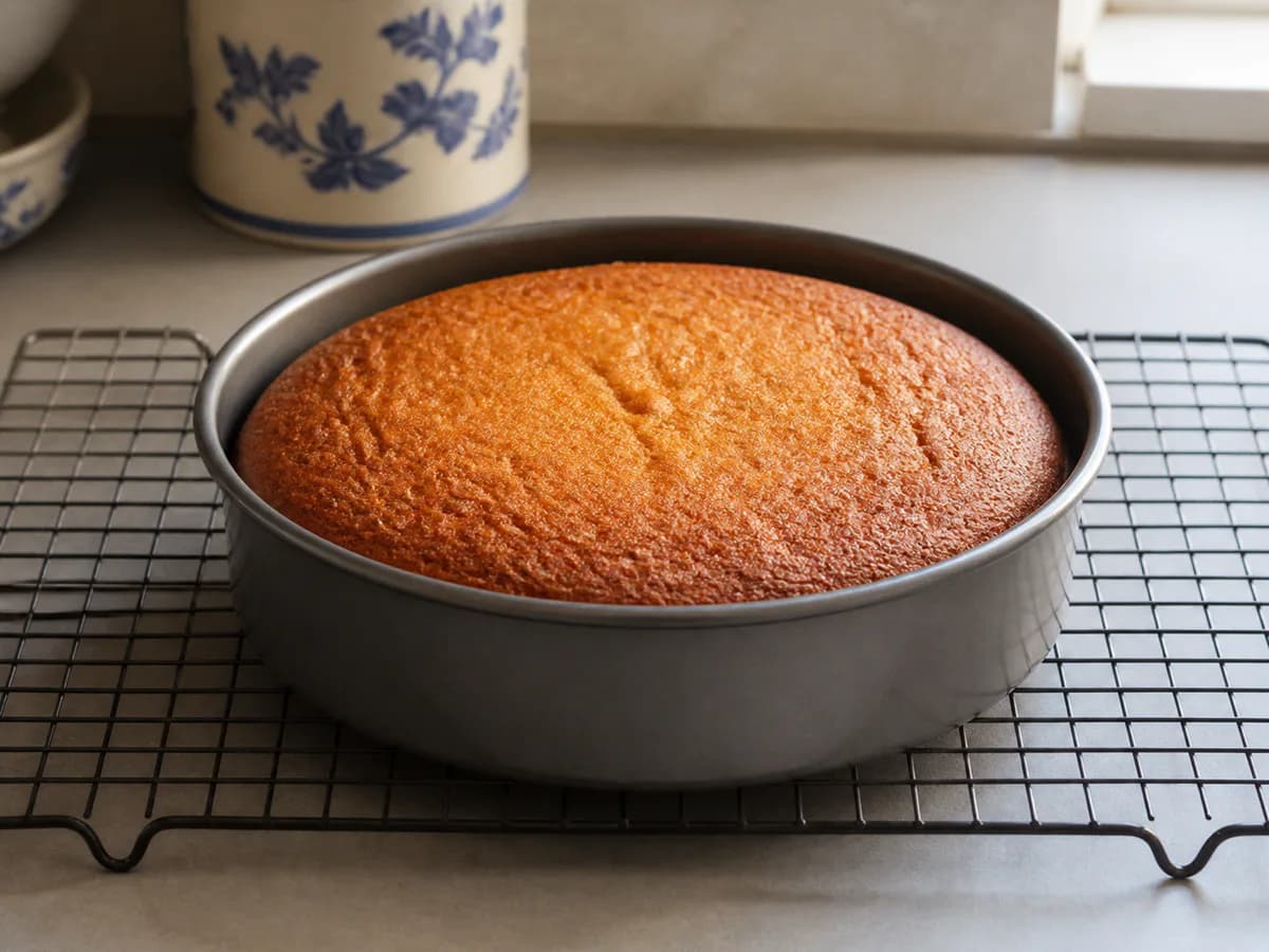 Preparação de Bolo de Cenoura com Creme de Avelãs e Chocolate durante a confeção