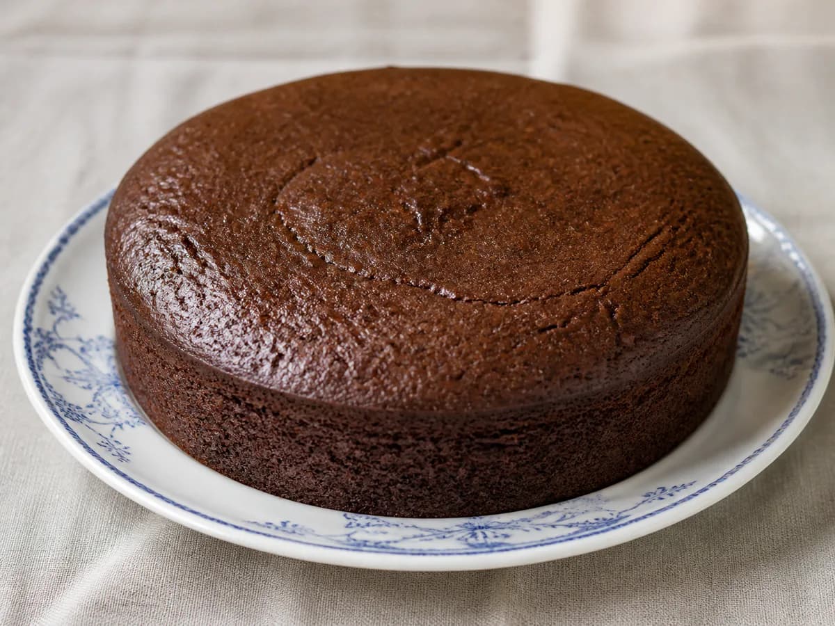 Bolo de Chocolate com Cacau e Água a Ferver