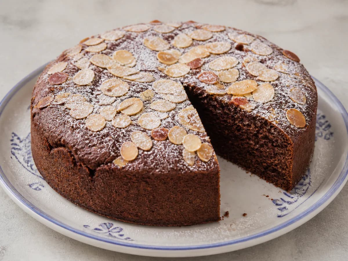 Bolo de Chocolate com Amêndoas