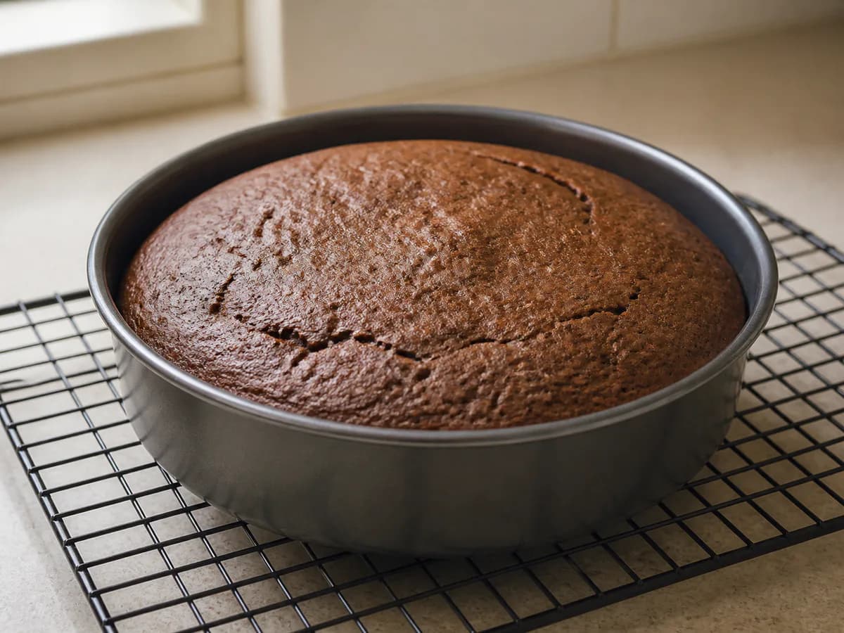 Preparação de Bolo de Chocolate do Tomás durante a confeção