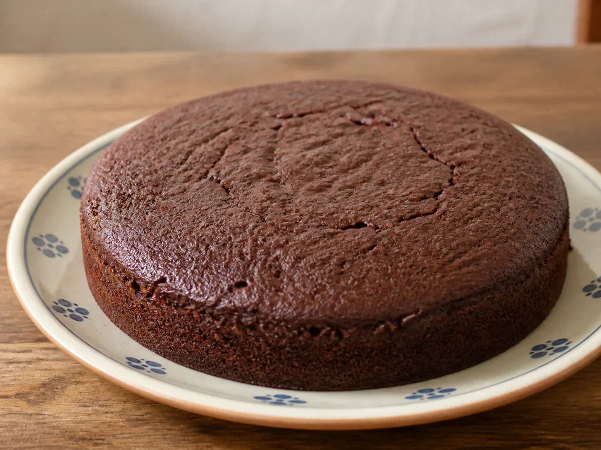 Bolo de Chocolate com Cacau e Baunilha
