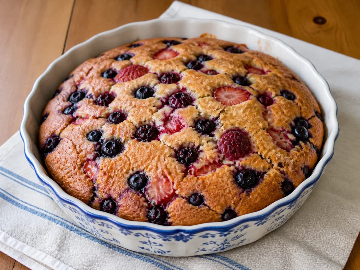 Bolo de Frutos Vermelhos