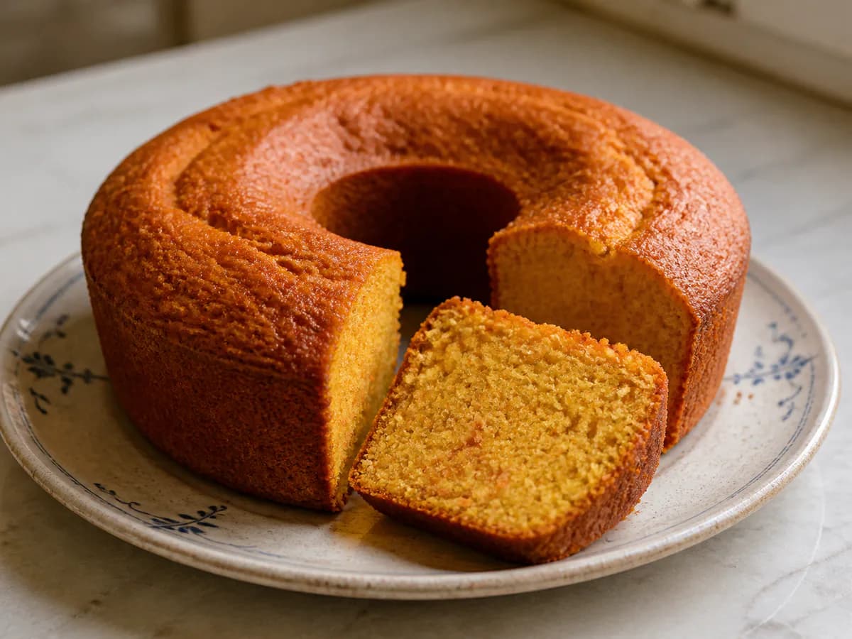 Bolo de Laranja e Cenoura no Liquidificador