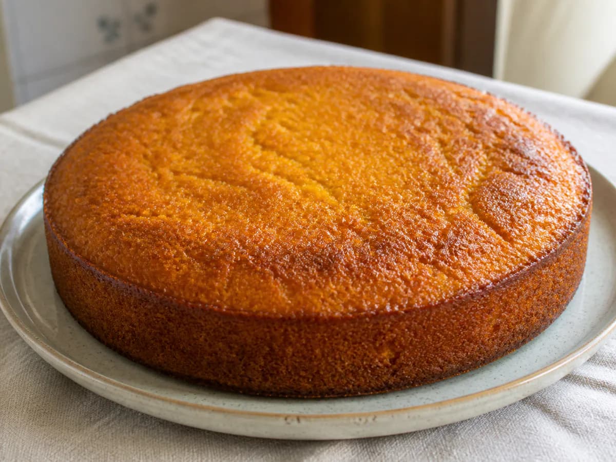 Bolo de Laranja Regado com Sumo de Laranja