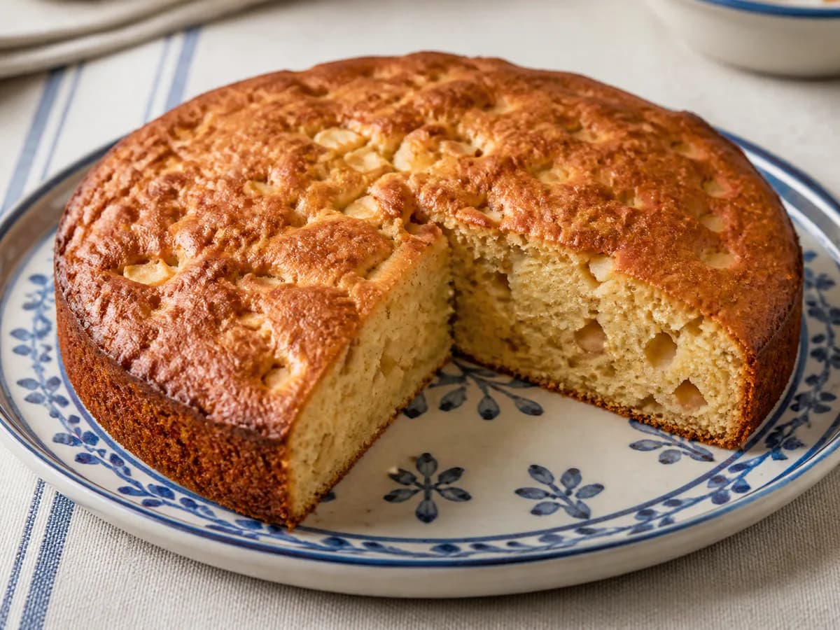Bolo de Maçã com Canela e Erva-doce