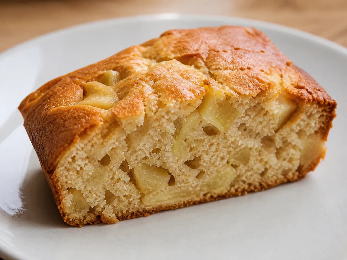 Bolo de Maçã com Óleo e Leite