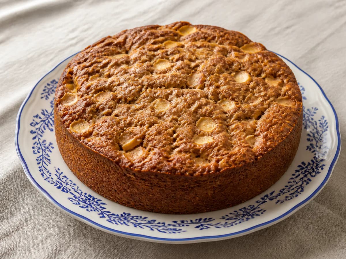 Bolo de Maçã, Mel e Especiarias