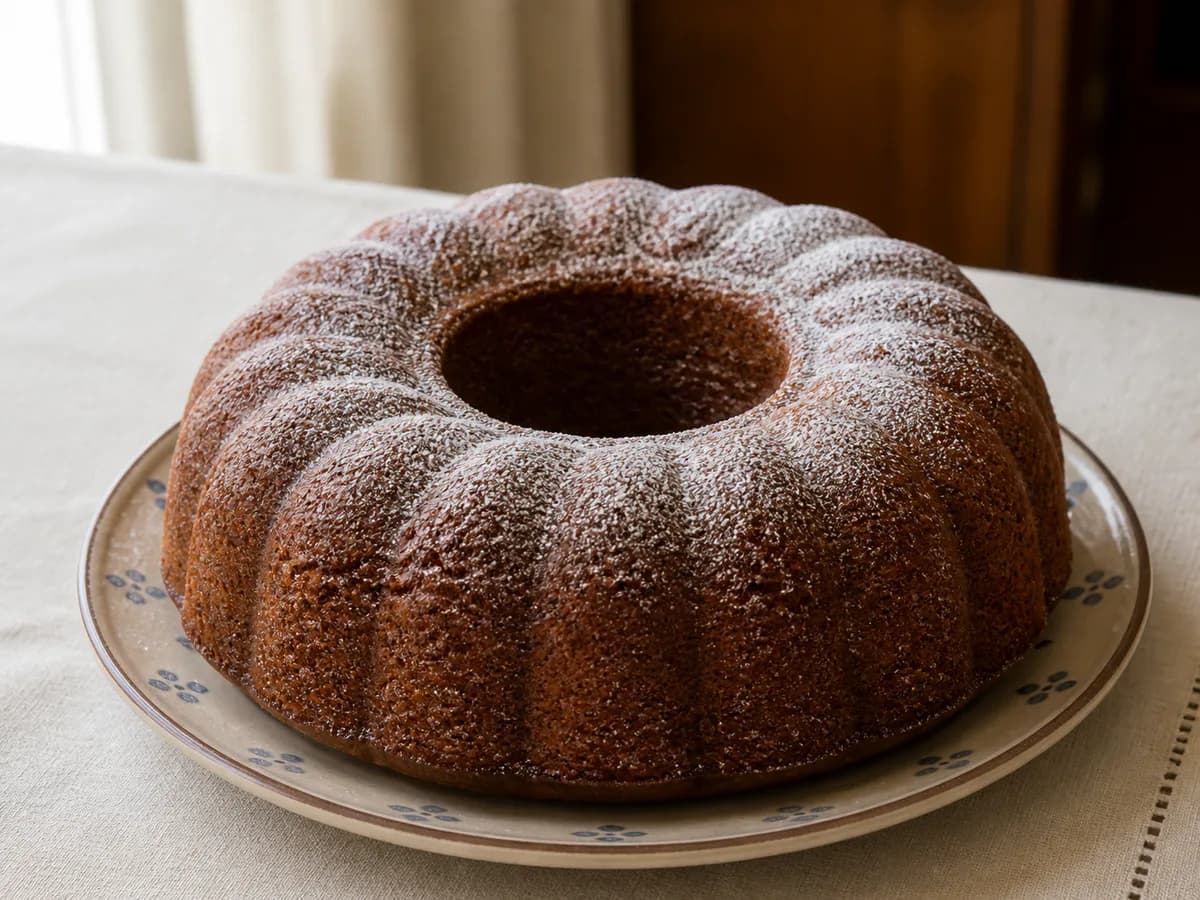 Bolo de Mel, Canela e Vinho do Porto (Sem Balança)