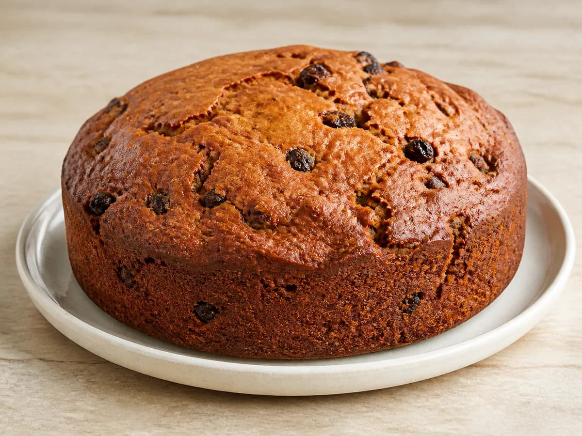 Bolo de Mel e Passas