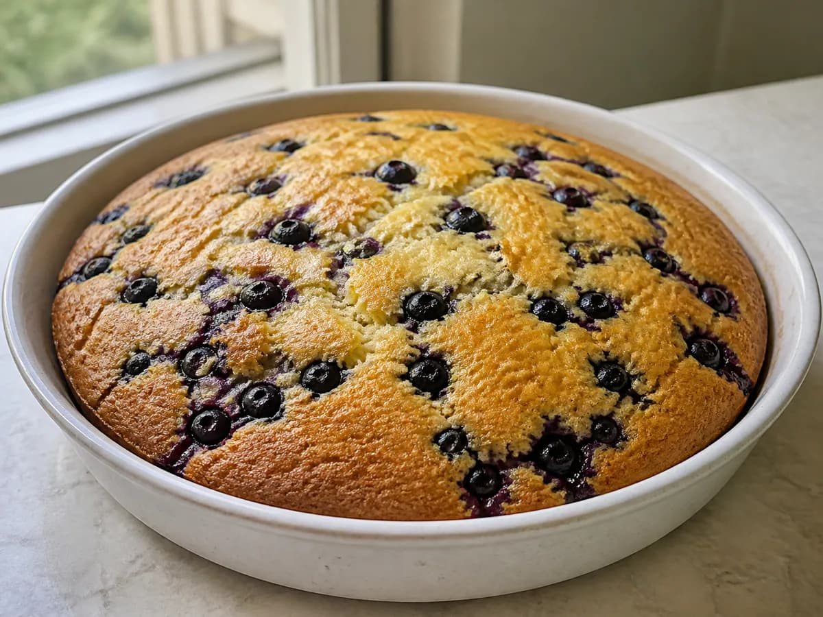 Bolo de Mirtilo Fofo