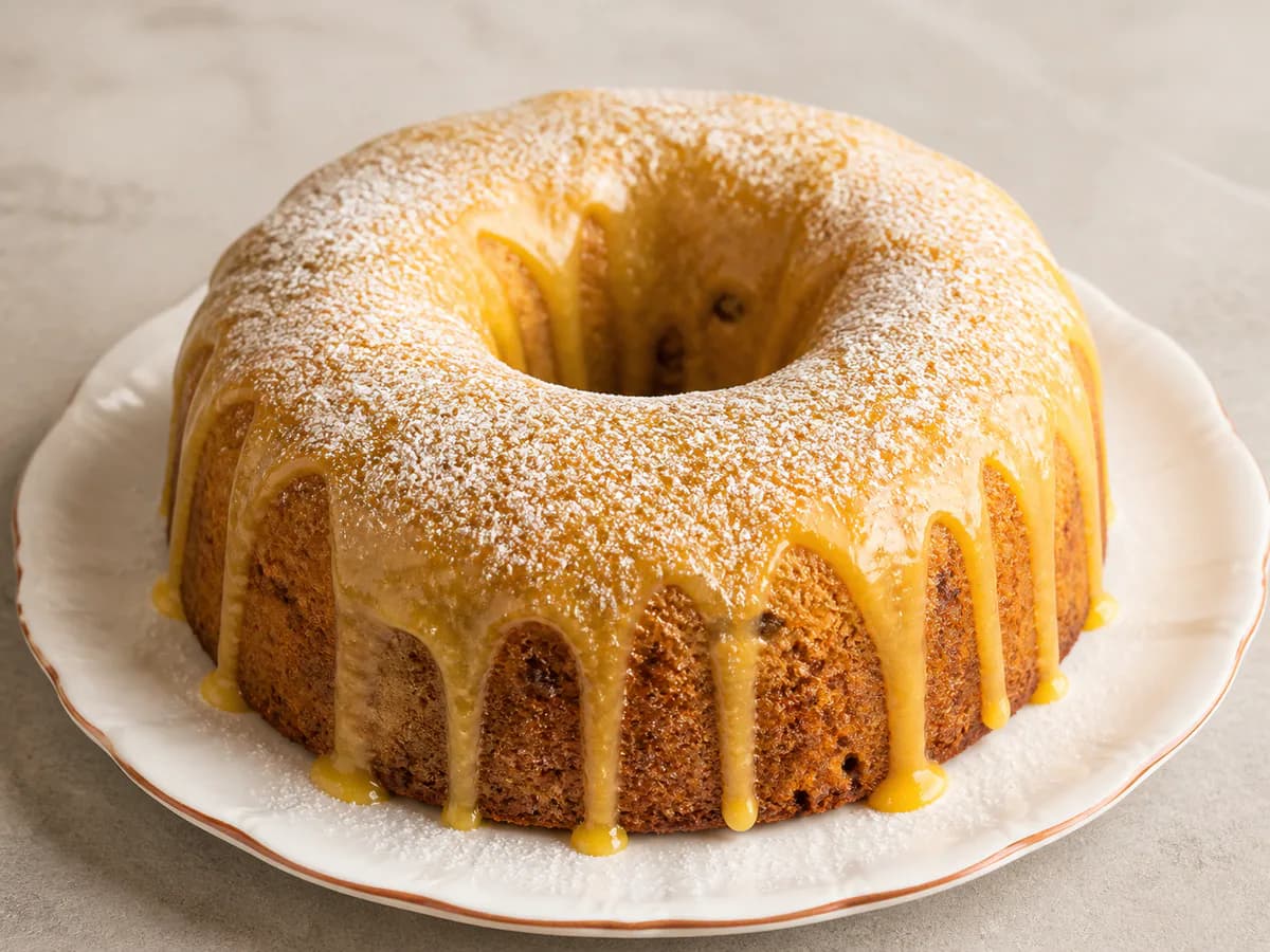 Bolo de Natal com Doce de Ovos