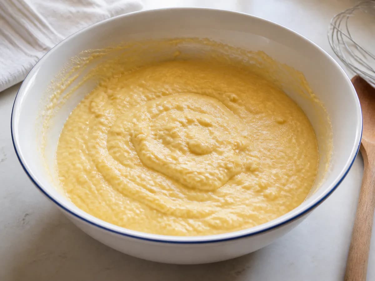 Preparação de Bolo de Noz durante a confeção