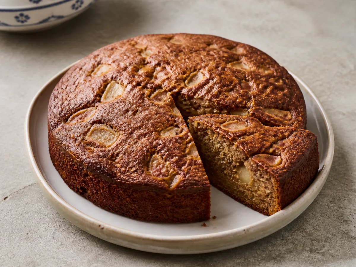 Bolo de Pera e Gengibre