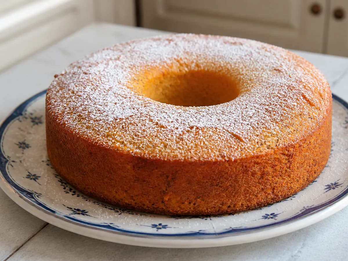 Bolo de Tangerina com Sementes de Papoila