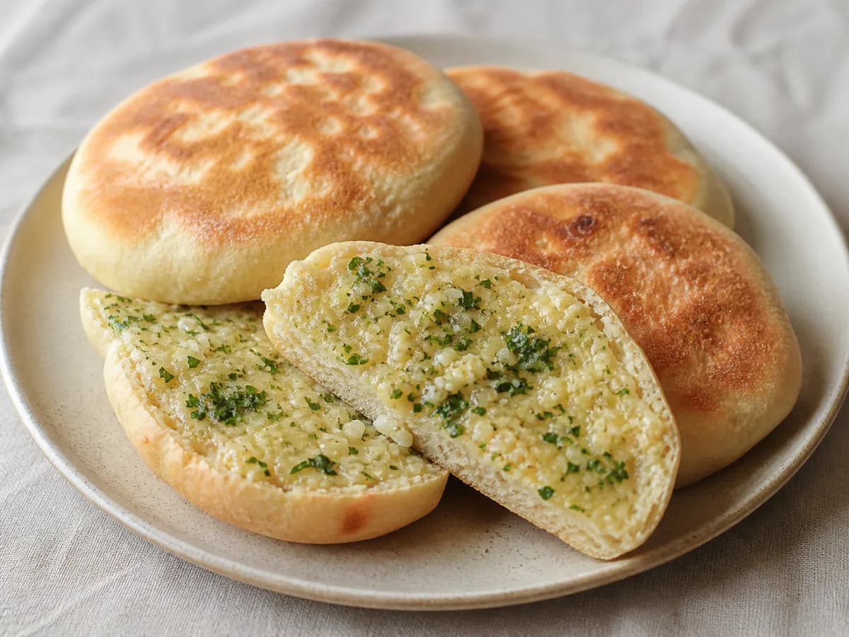 Bolo do Caco com Azeite na Massa
