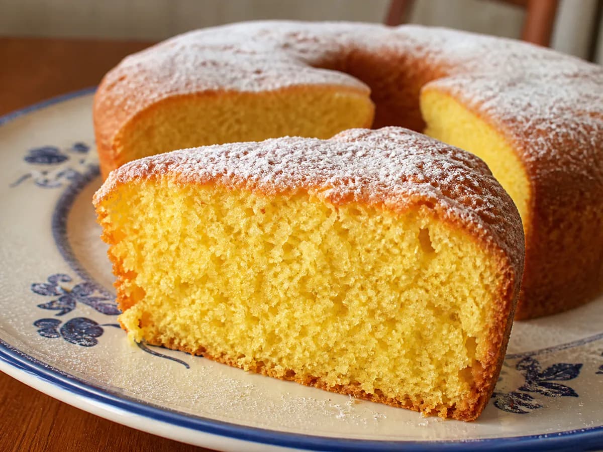 Pormenor de uma porção de Bolo Do Convento - Receita Muito Antiga e Soberba