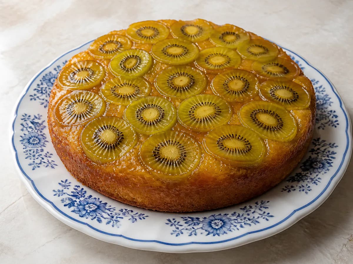 Bolo Invertido de Kiwi