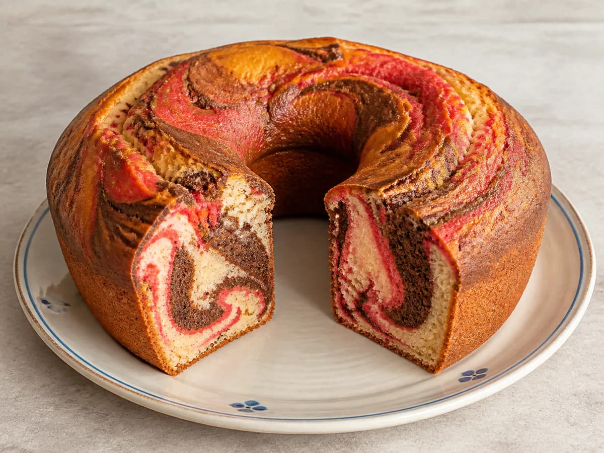 Bolo Mármore Tricolor