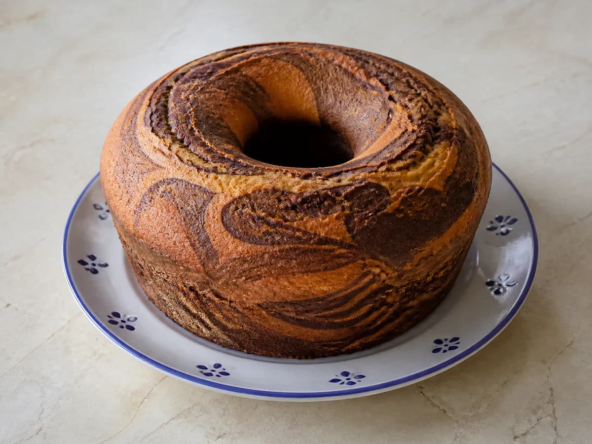 Bolo Mármore para a Páscoa