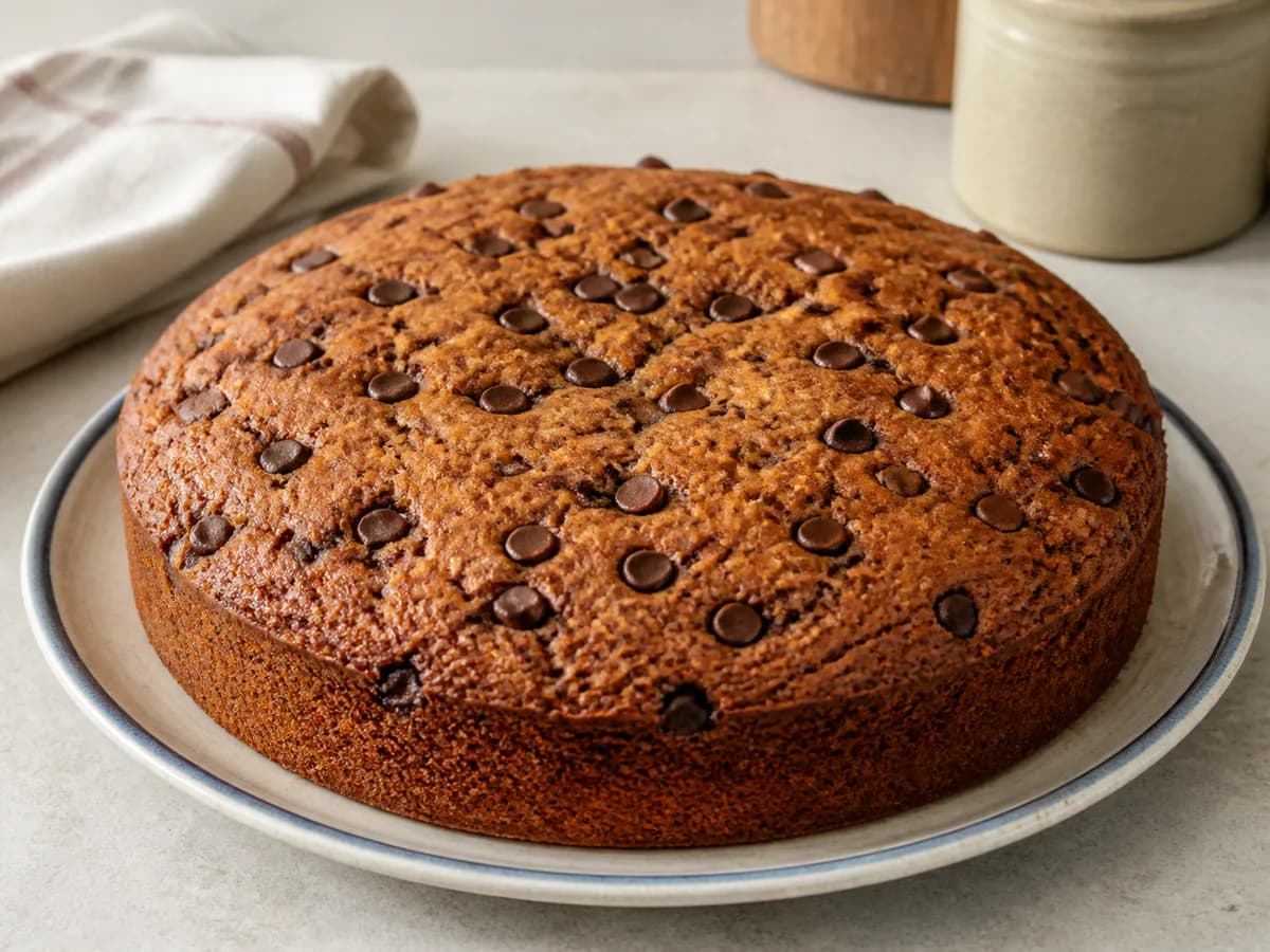 Bolo Económico de Pepitas de Chocolate e Canela