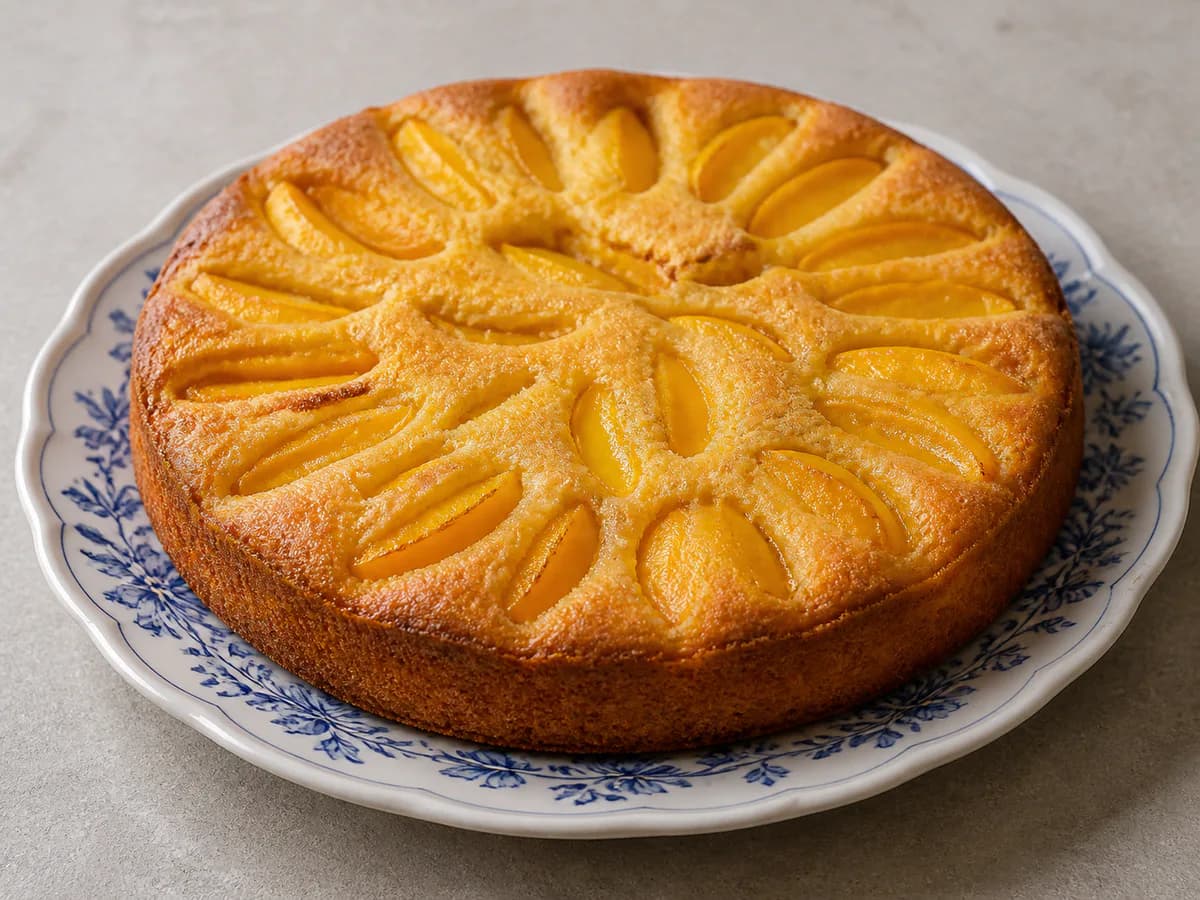 Bolo Tarte de Pêssego