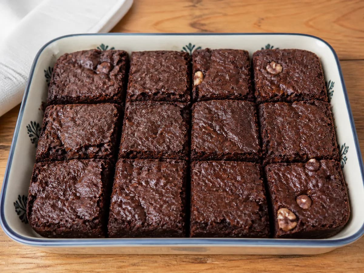 Brownies de Batata Doce e Chocolate Negro