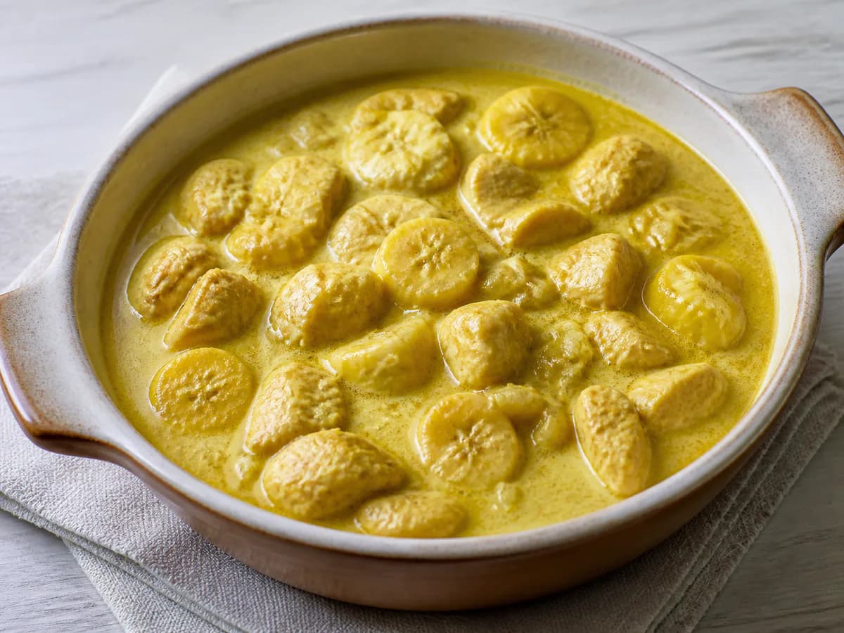 Caril de Frango com Banana