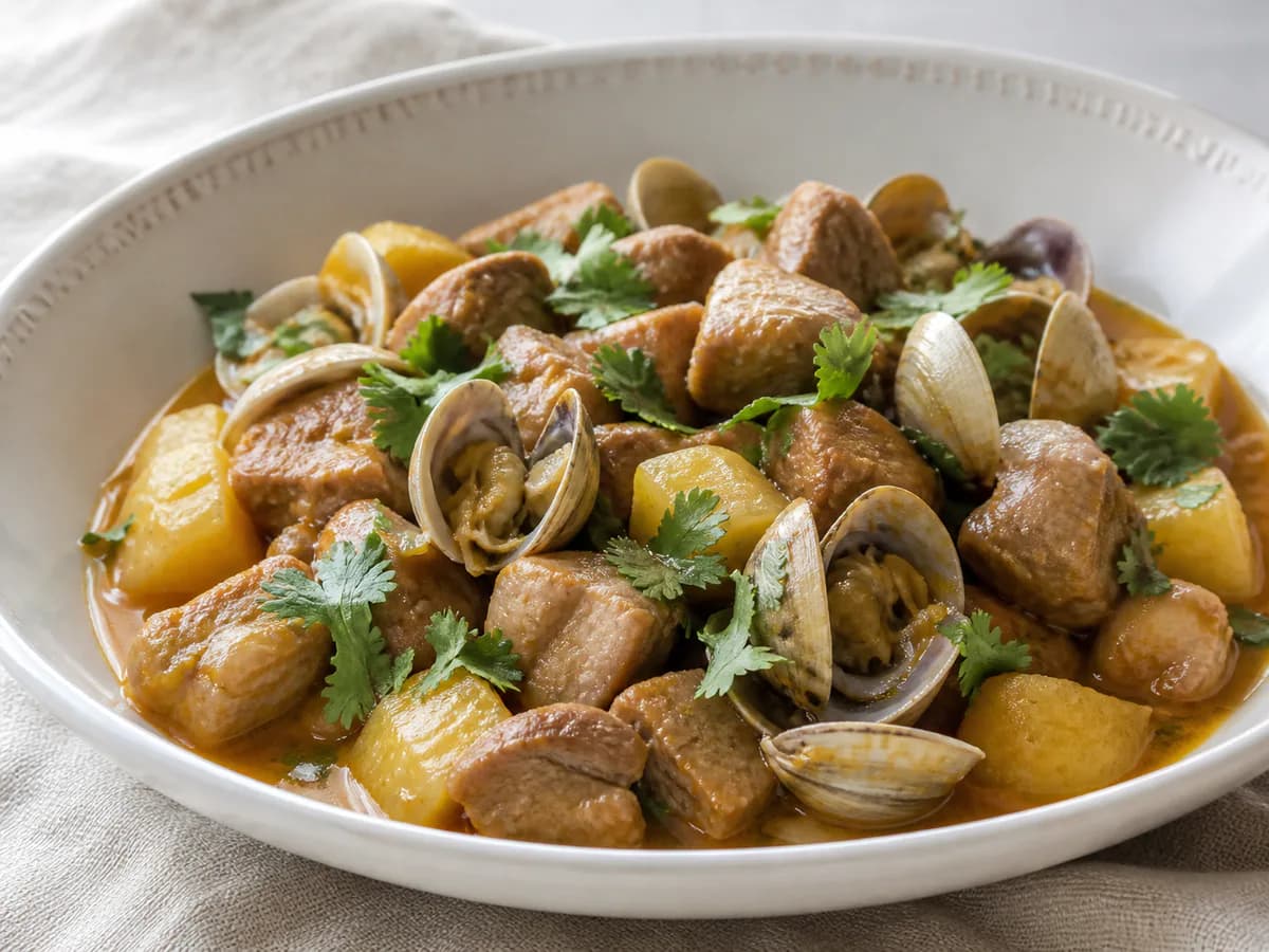 Carne de Porco à Alentejana à Moda Antiga