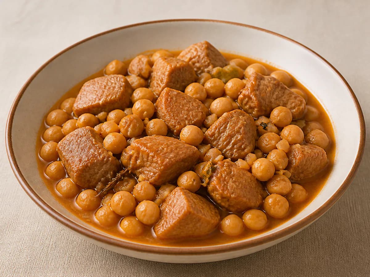Carne de Porco com Grão