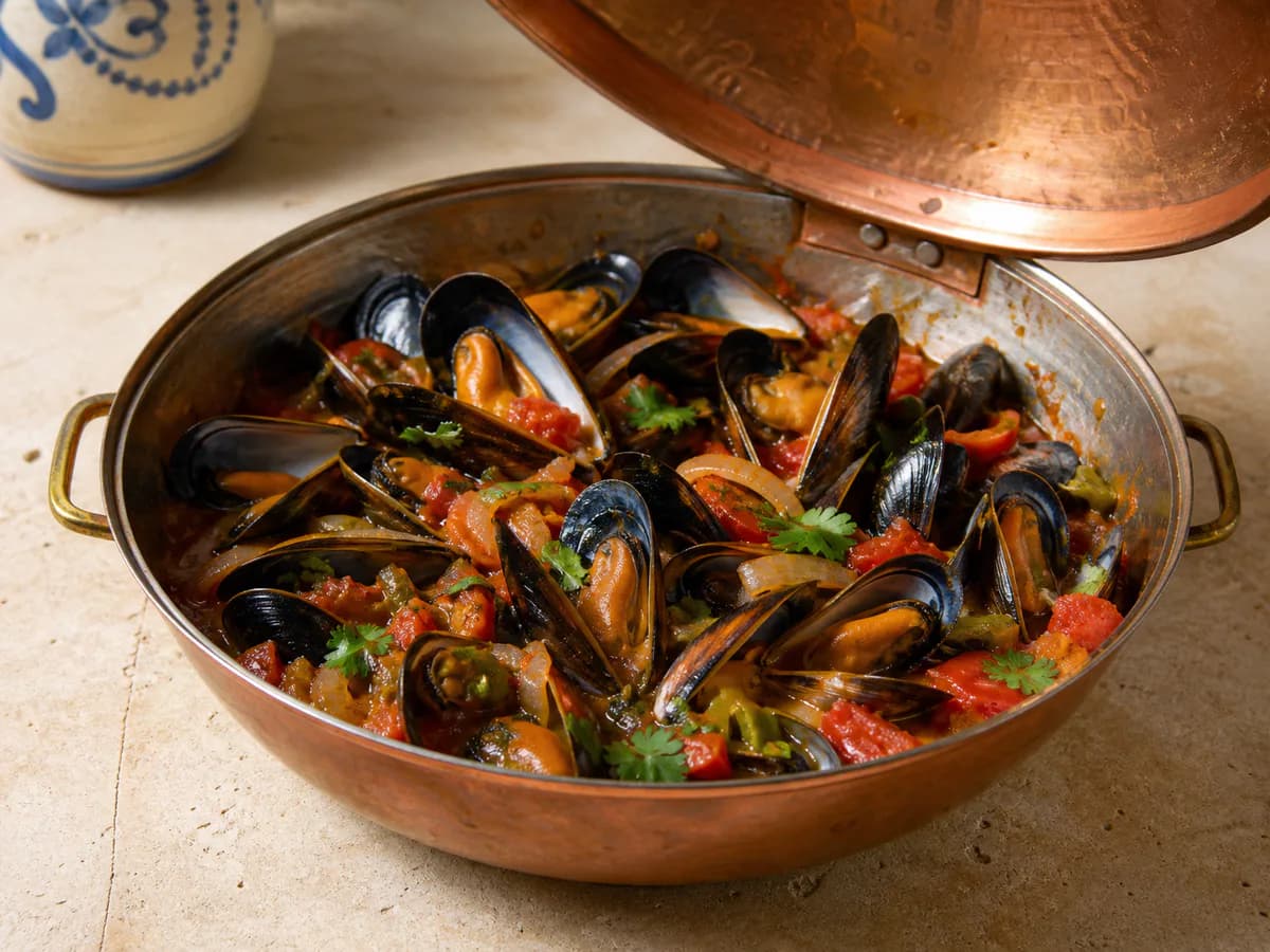 Cataplana de Mexilhões à Algarvia