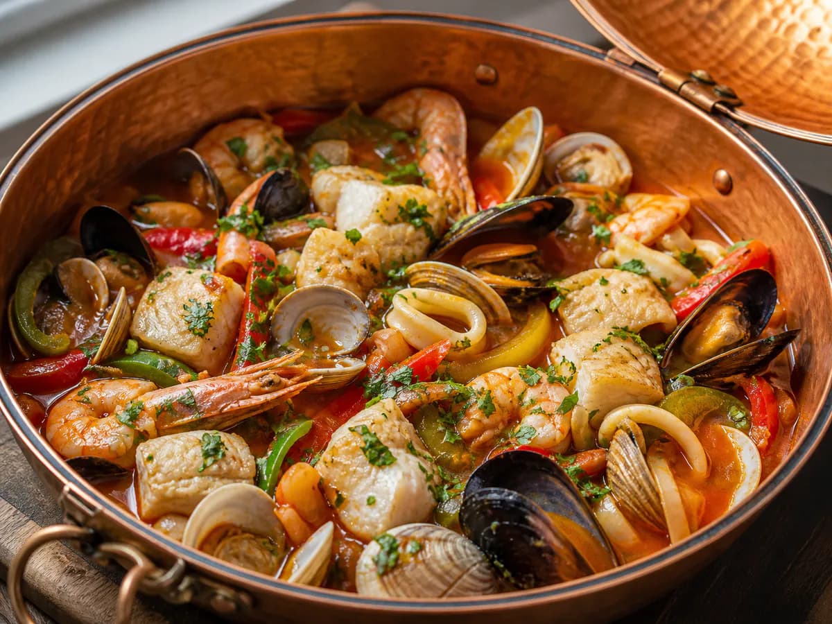 Cataplana de Peixe e Marisco Variado