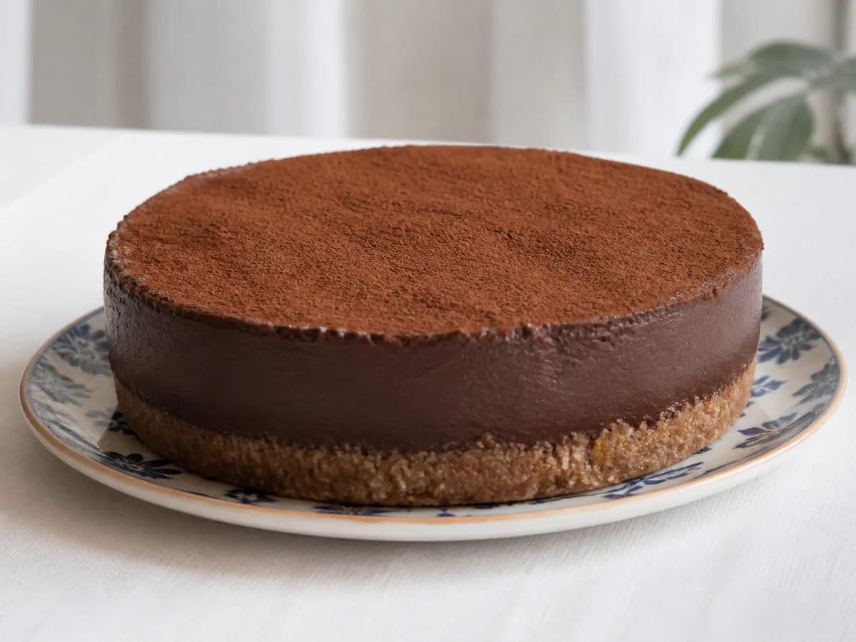 Cheesecake Vegetariano de Chocolate